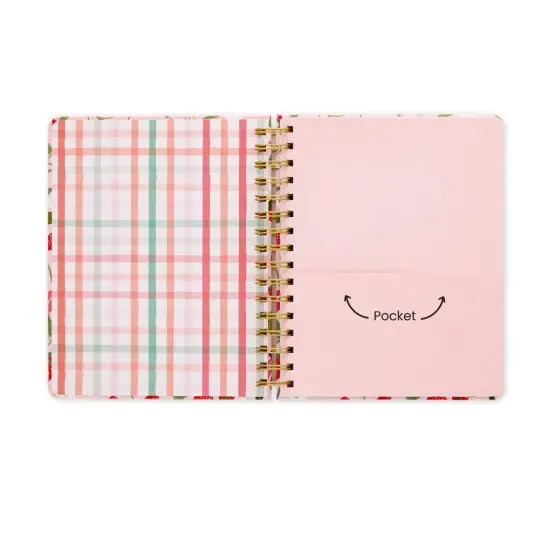 Strawberry Daydreams Spiral Notebook, Hardcover Journal {4}