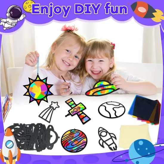 32 Sets Solar System Suncatchers Crafts Kit DIY {3}