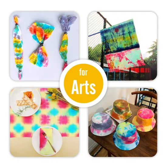 Tie Dye Kit - 18 Colors Permanent Fabric Dye with Rubber Bands, Gloves, Table Cover, Apron for Kids and Adults Tie-Dye Art - All-in-1 Textile Paint Dye for DIY Shirt, Hoodie Clothing Painting {4}