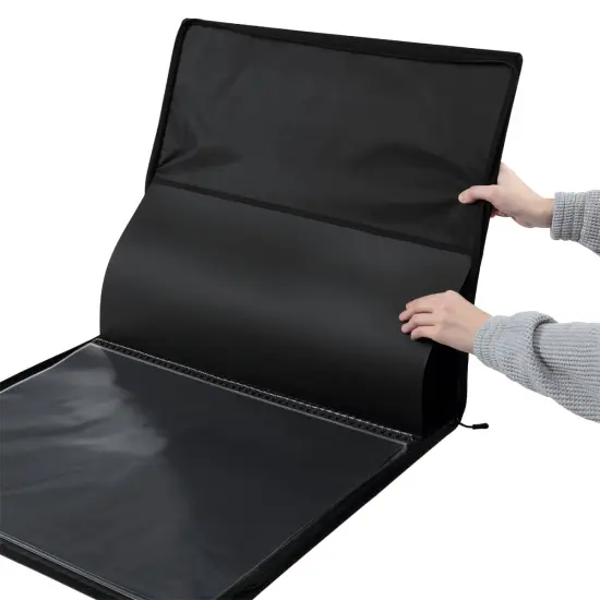 Picturesque Pro Presentation Case and Refill Books- Professional Art Portfolio Folder for Artwork - Zippered Case Archival Storage Solution - Removable Spiral-Bound Refill Books of 20 Clear Sleeves {7}