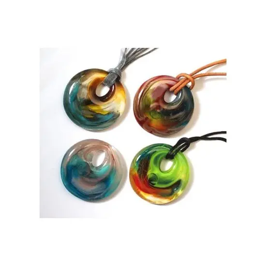 5.5&rdquo; x 3.25" x 1" Two Holey Circles Frit Casting Glass Fusing Kiln Mold {2}