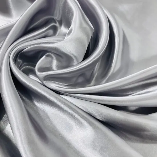 1 Yard Medium Weight Charmeuse Satin Fabric Soft Polyester for Lining Dresses and Formalwear 60 Inch Width White {3}