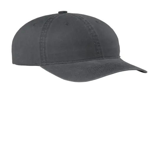 Port Authority&reg; Beach Wash Cap Coal {1}