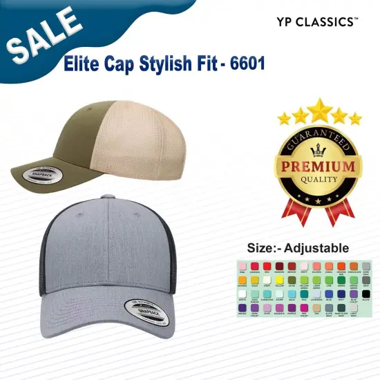 YP Classics&reg; Elite Cap Stylish Fit Black {3}