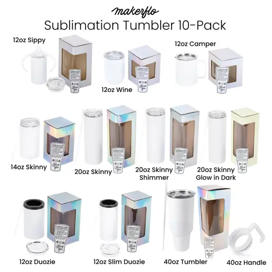 Sublimation Tumbler 10 Pack {2}