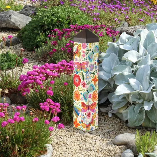 Butterflies Art Pole 20 Inches Tall {2}