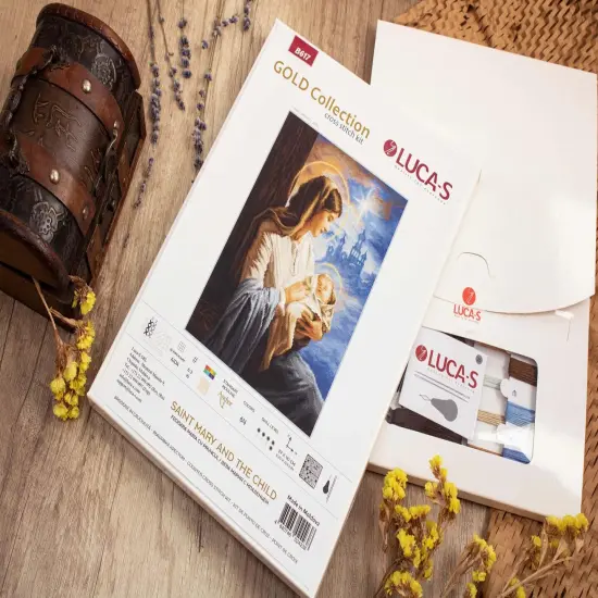 Saint Mary and The Child B617L Counted Cross-Stitch Kit {2}