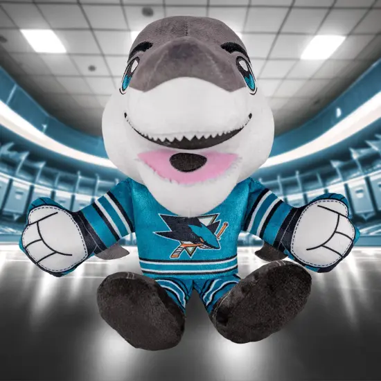 Bleacher Creatures San Jose Sharks SJ Sharkie 8" Kuricha Mascot Plush {4}