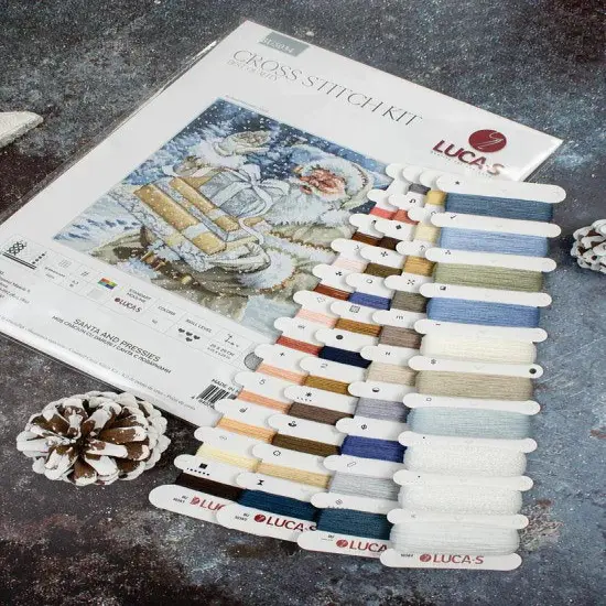 Santa and Pressies BU5034L Counted Cross-Stitch Kit {2}