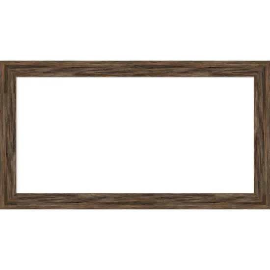 Regis Barnwood Narrow Framed Dry Erase Magnetic Board Mocha {1}
