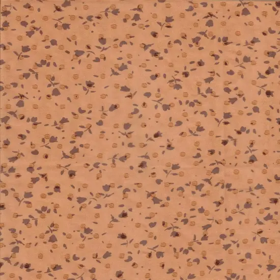 1 Yard Flat Swiss Dot Chiffon, Small Floral Woven Fabric Sheer Drapery 57/58" Width CARAMEL {1}