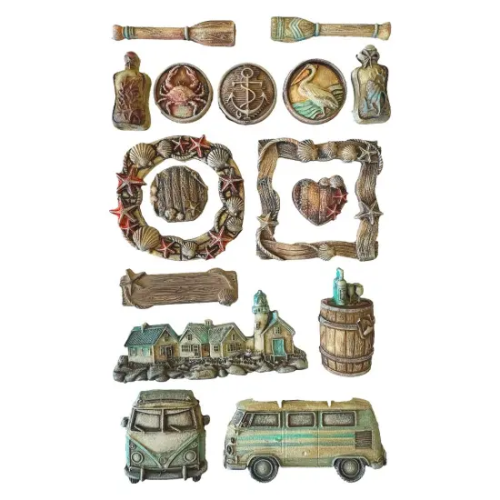 Stamperia Soft Maxi Mould A4-Silent Sea {4}