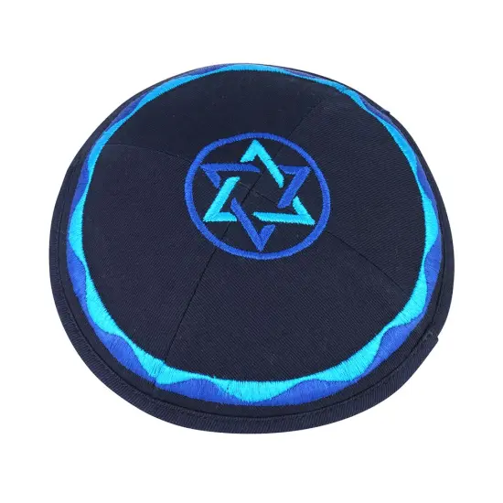 Kippah Navy Cotton {2}