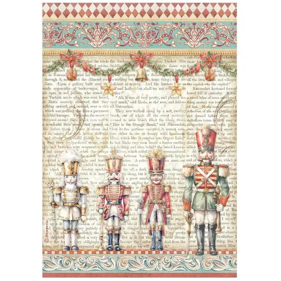 Stamperia Assorted Rice Paper A4 6/Sheets-The Nutcracker {6}