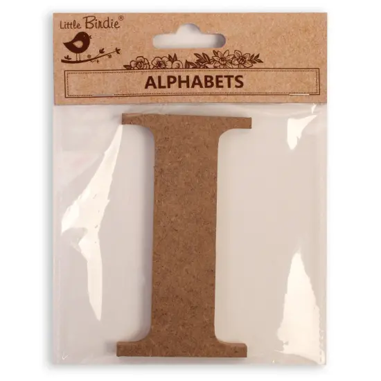 Little Birdie MDF Alphabets Upper Case 4" 1/Pkg-I {1}