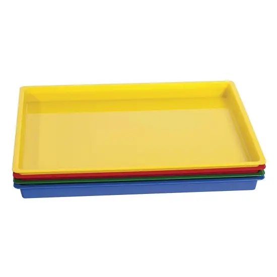 Large Assorted Color Multi Purpose Plastic Trays {3}