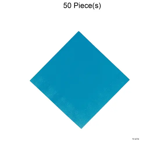 Solid Color Luncheon Napkins Bulk 50 Pc Turquoise {1}