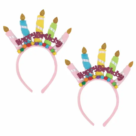 Happy Birthday Candles Headband {4}