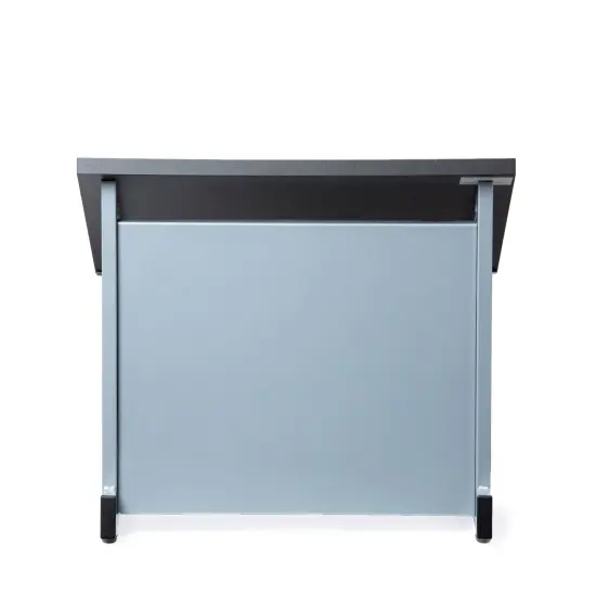 Audio Visual Direct Tabletop Lectern for Presentations Silver {3}
