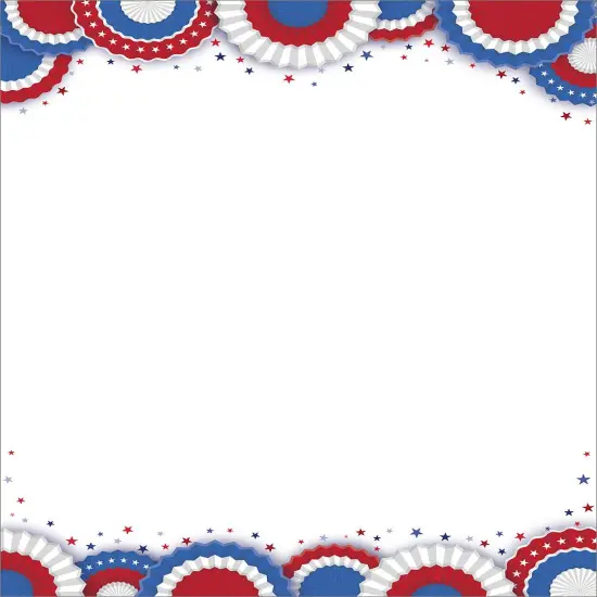 Great Papers! Patriotic Fan Letterhead, for Invitations, Announcements and Personal Messages, Printer Friendly 8.5”x11”, 50 Pack {1}