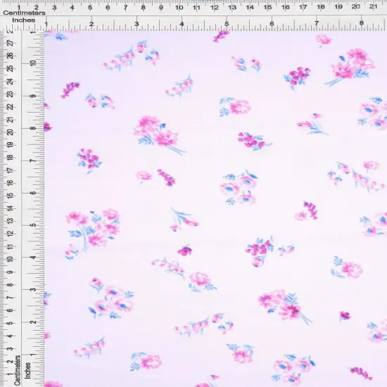 1 Yard Cey Ditsy Flower Fabric, 58/59&Prime; Wide 100% Polyester NAVY {5}