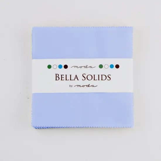 Bella Solids 5" Square Pack (Charm Pack) in Baby Blue by Moda for Moda (9900PP 32) {1}