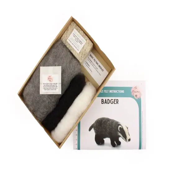 Felting Kit - Badger Needle Felt Kit {3}