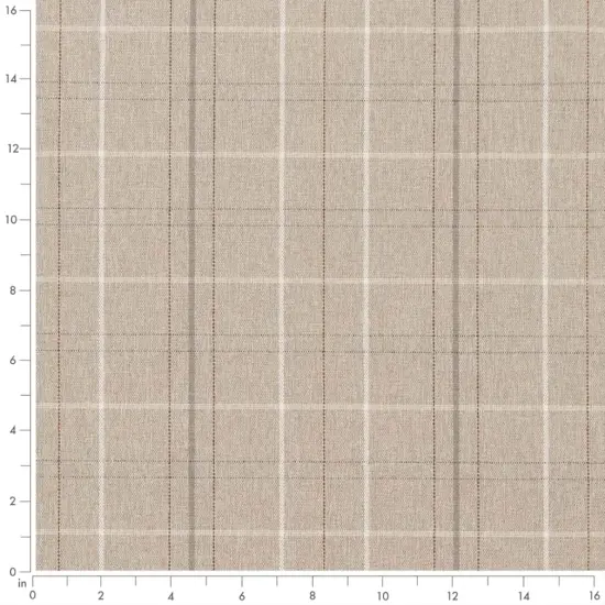 Upholstery Fabric - Grey & Silver Plaid Upholstery Fabric 54 Inches" {3}