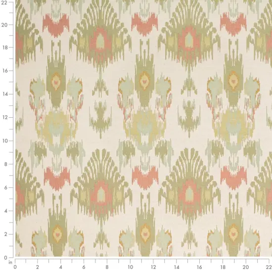 Garden - Green AbstractGeometric,global Upholstery Fabric 54 Inches" {2}