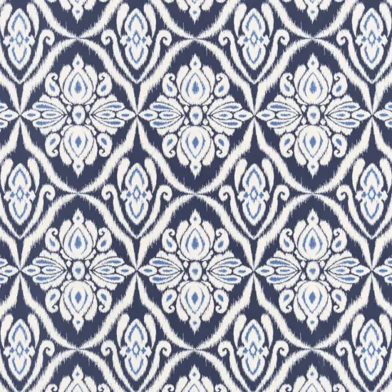 Prussian - Blue Damask Upholstery Fabric 54 Inches" {1}