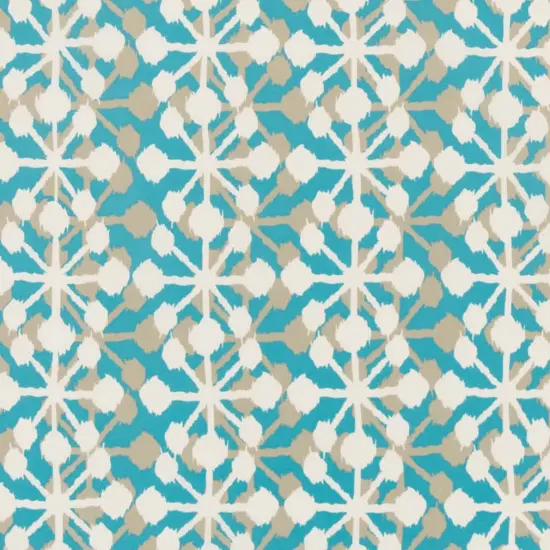 Mediterranean - Aqua & Teal Abstract & Geometric Upholstery Fabric 54 Inches" {1}
