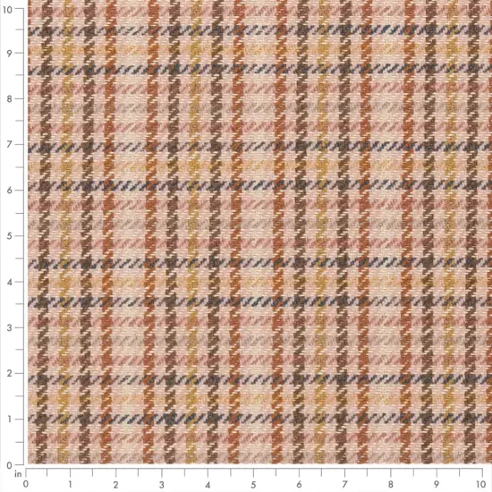 Upholstery Fabric - Coral & Peach,Pink Check & Houndstooth,Plaid,Small Scale Upholstery Fabric 54 Inches" {3}
