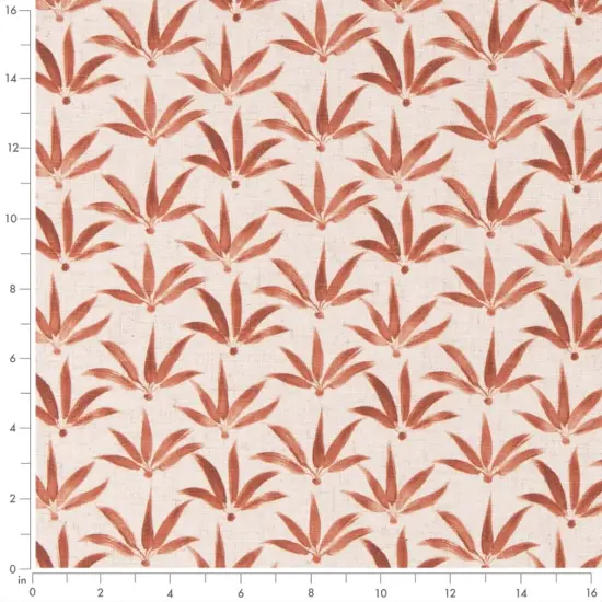 Upholstery Fabric - Orange & Rust Leaves Upholstery Fabric 54 Inches" {4}