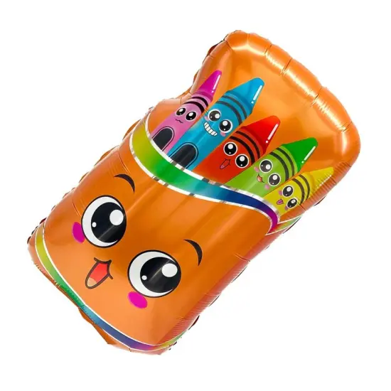LA Balloons&reg; 27 Inch Smiling Crayon Box Balloon {2}