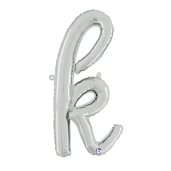 Betallic&reg; 14 inch Script Letter A Silver Air Fill Only {1}