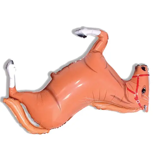 42" Brown Horse Foil Balloon Horse Party Decoration {4}