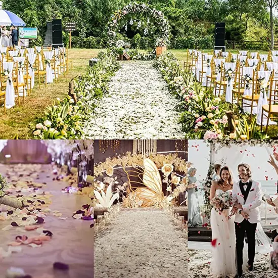 1000pcs Rose Petals Artificial Silk Flower Rose Petals for Wedding Decorations {5}