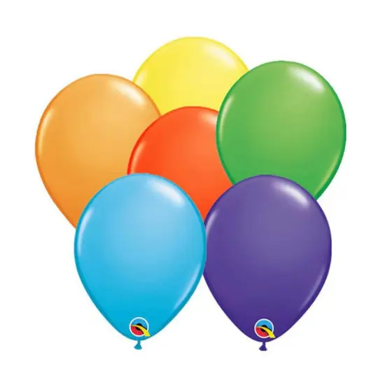 Qualatex&reg; Bright Rainbow Balloons 11 Inch 100 Pieces {1}