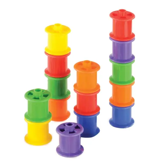 Kaplan Early Learning Company Buttons & Spools Lacing Set {4}