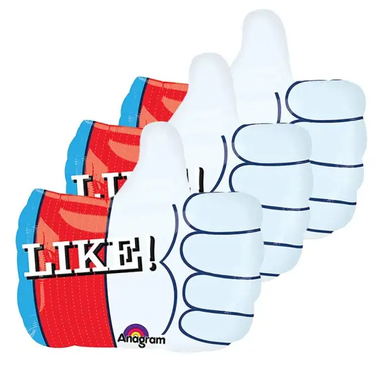 Anagram&reg; 19 Inch Like! Junior Shape XL Balloon {6}