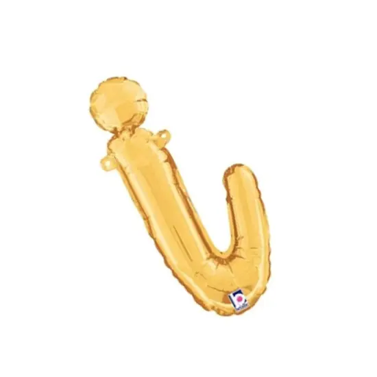 Betallic&reg; 14 inch Script Letter I Gold Air Fill Only {5}