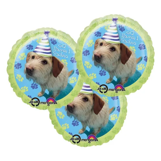 Party Pups Birthday Foil Balloon Round 18" Puppy Theme {4}