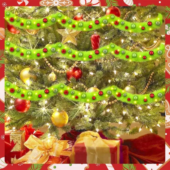 LED Lighted Christmas Tree Garland {4}