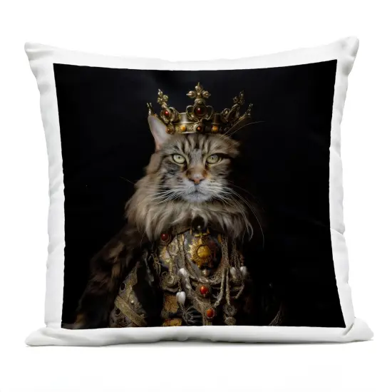 Stupell Industries Purrfectly Proper Cat Outdoor Pillow, 18 x 7 x 18 {1}