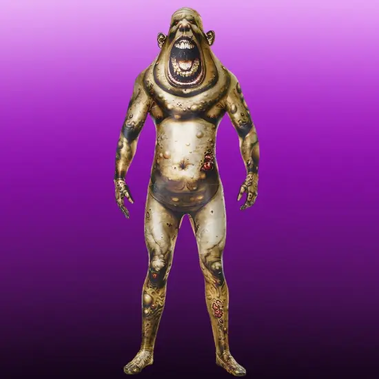 Boil Monster Boys Morphsuit Halloween Costume Scary Full Body Suit Brown {2}