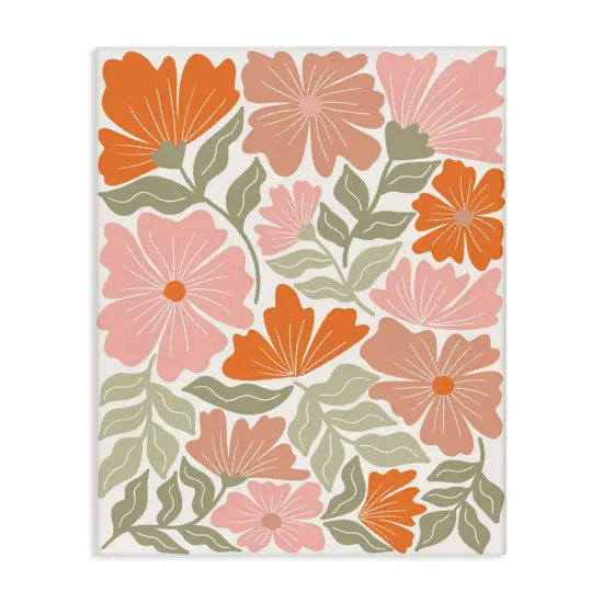 Stupell Industries Funky Asymmetrical Florals Canvas Wall Art Design by Taylor Shannon Designs {1}