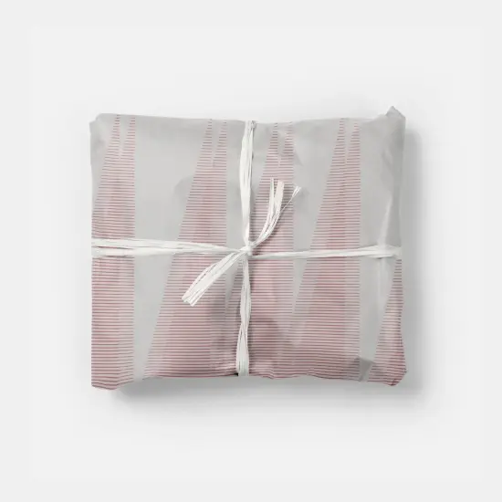 Fine Line Pink and Gray Gift Wrap II {1}