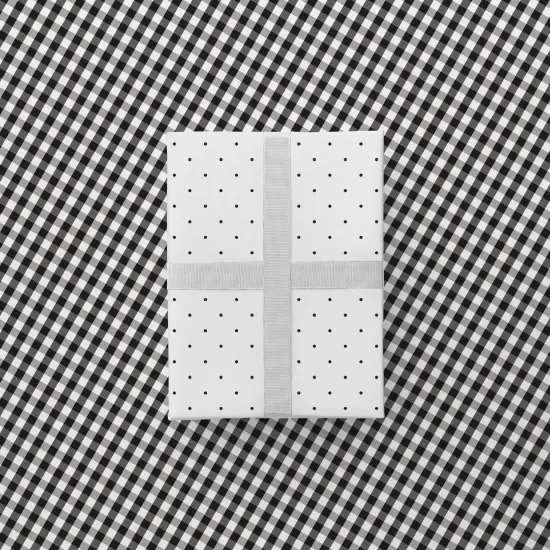 Vintage Black Gingham and Microdot {1}