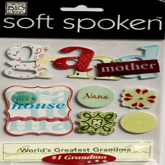 Me & My Big Ideas Grandmother Dimensional Stickers {1}