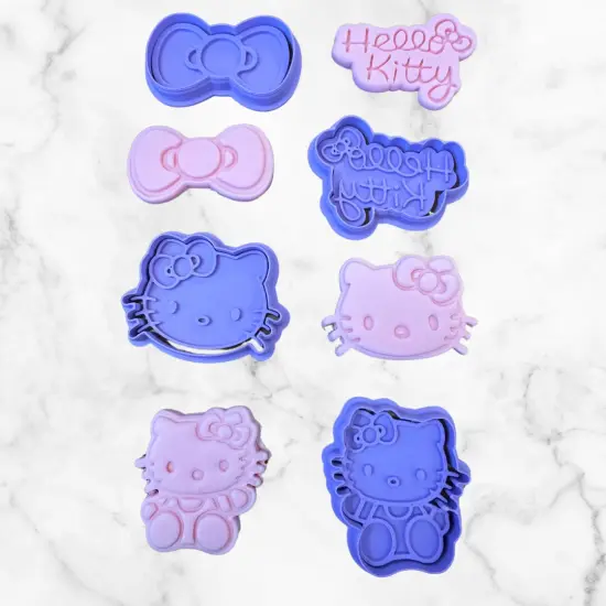 Cute Cat & friends Fondant and Cookie Cutter from Mini to 3.5 {2}